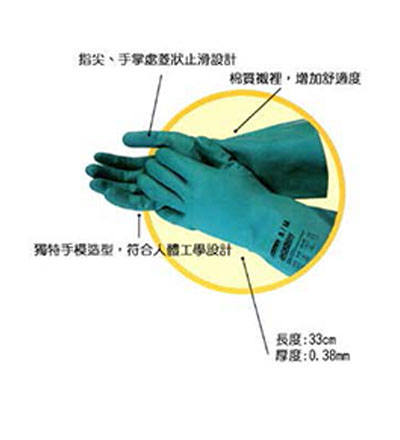 G80丁晴抗化學溶劑手套